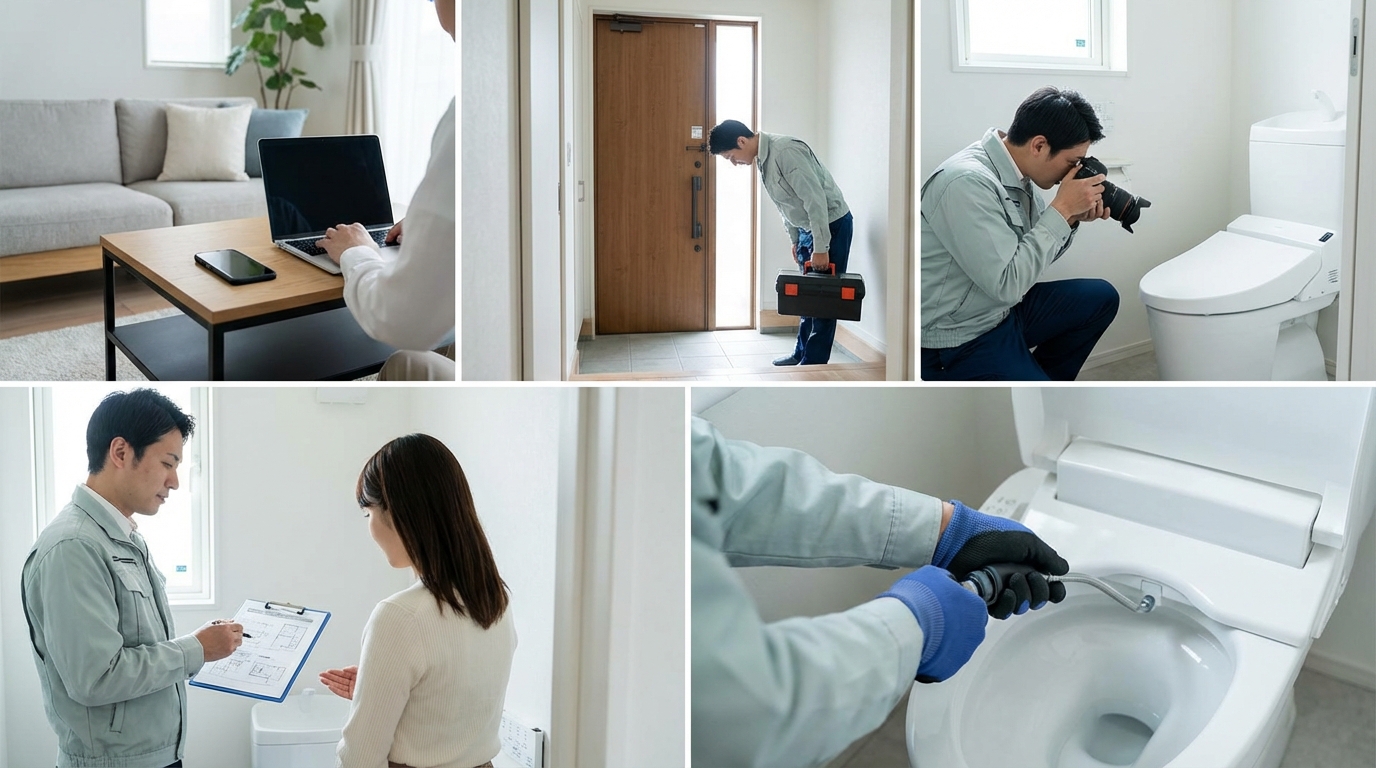 ご依頼から修理完了までの流れに関する画像