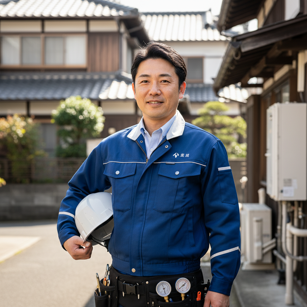 龍ケ崎の給湯器・ボイラー専門の職人