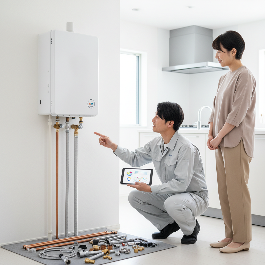 給湯器交換の費用内訳と相場の目安に関する画像