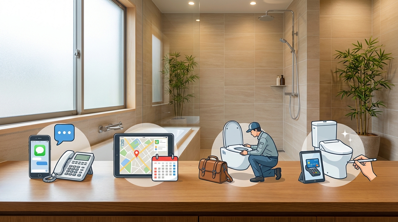 ご依頼から修理完了までの流れに関する画像