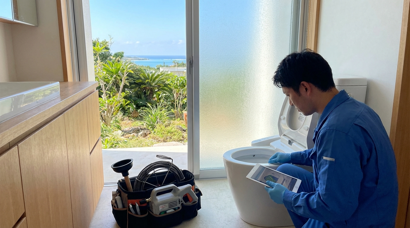 南城市でのトイレつまり修理修理料金に関する画像