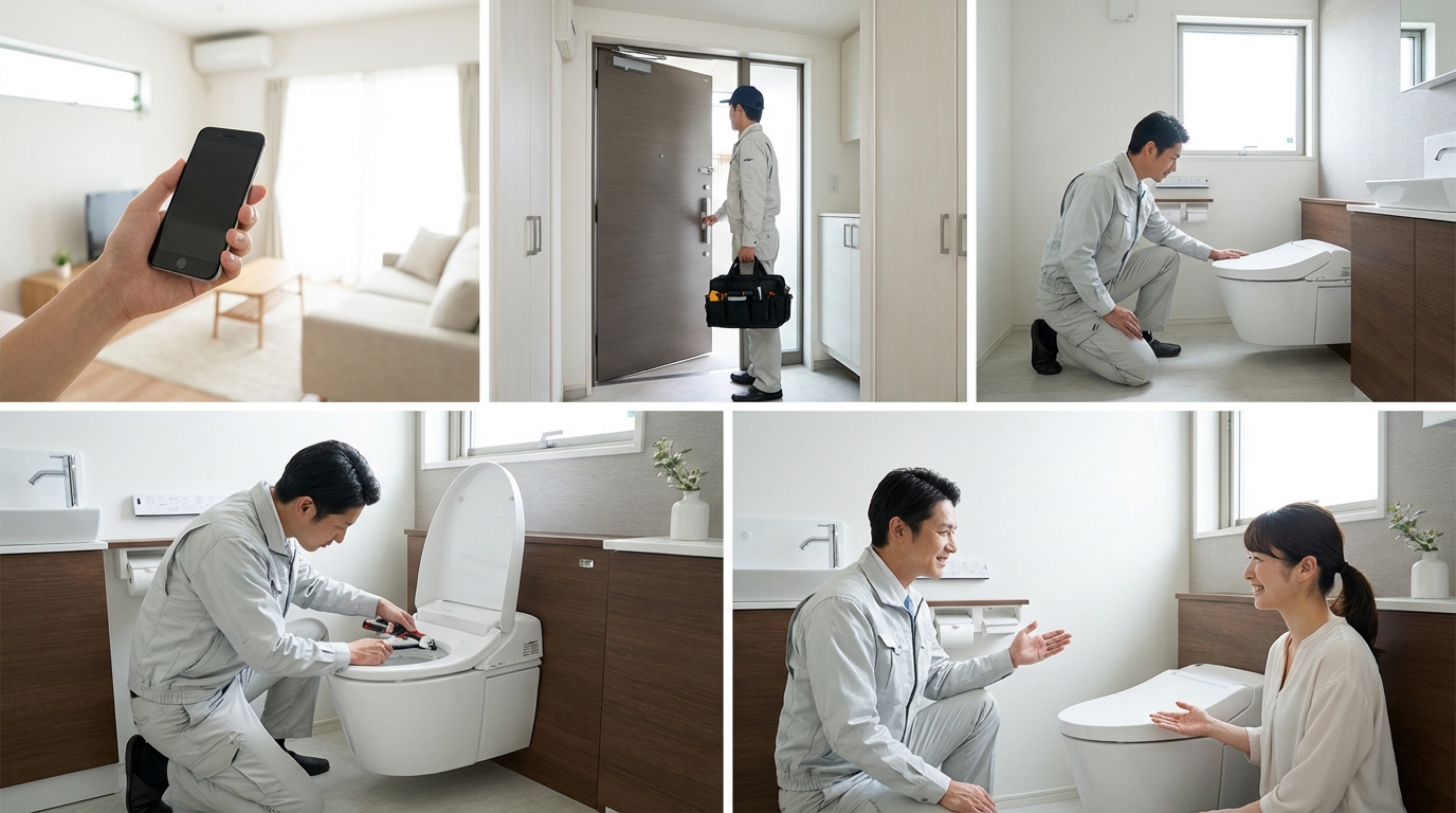 ご依頼から修理完了までの流れに関する画像