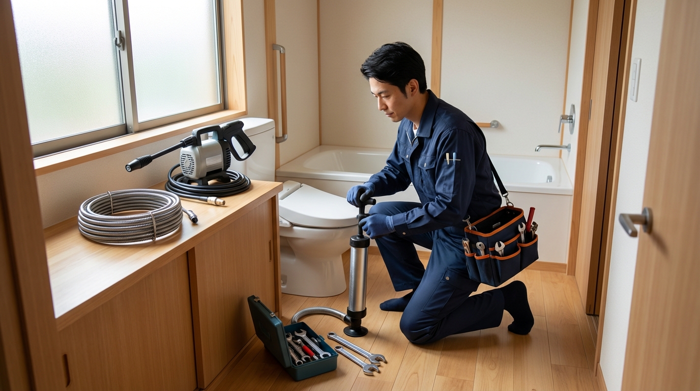 国頭郡 伊江村でのトイレつまり修理修理料金に関する画像