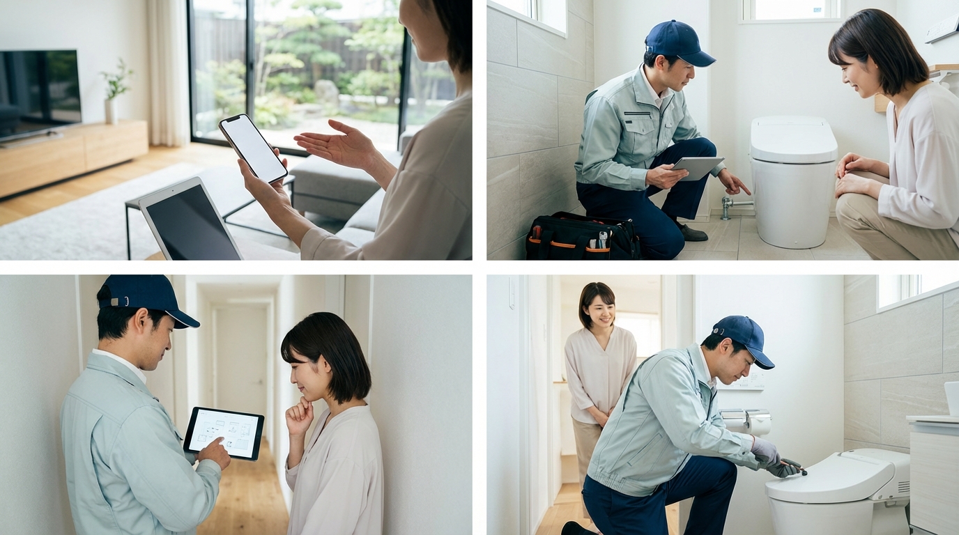 ご依頼から修理完了までの流れに関する画像