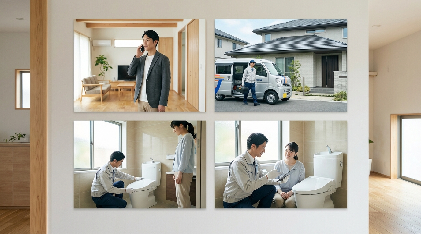 ご依頼から修理完了までの流れに関する画像