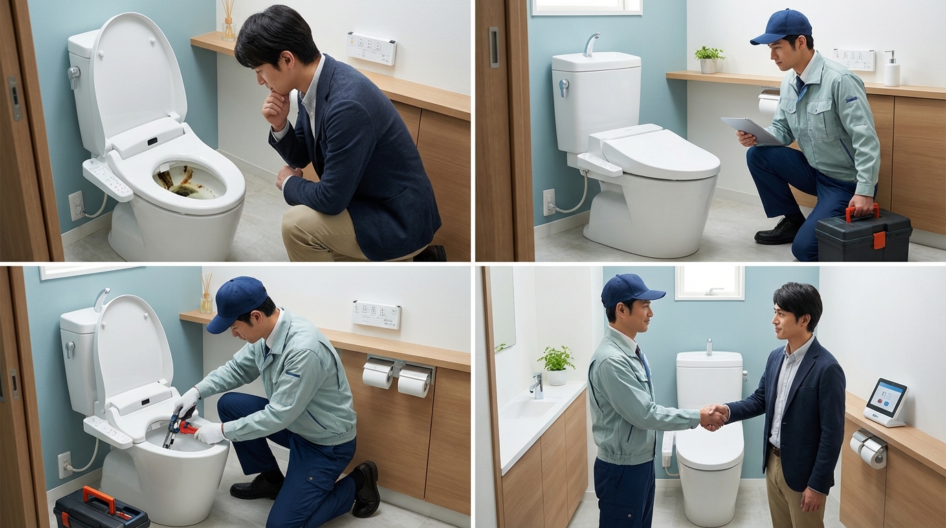 ご依頼から修理完了までの流れに関する画像