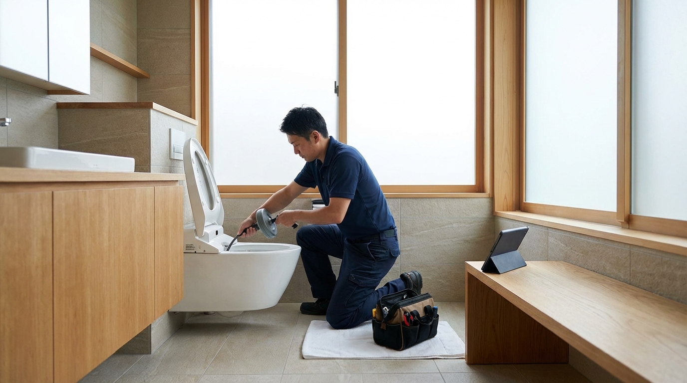 渡名喜村でのトイレつまり修理修理料金に関する画像