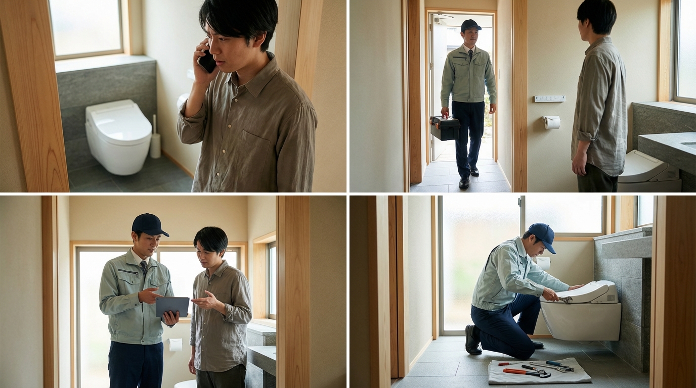 ご依頼から修理完了までの流れに関する画像