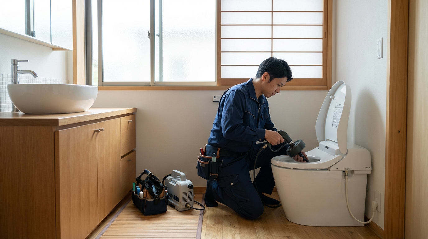 うるま市でのトイレつまり修理修理料金に関する画像