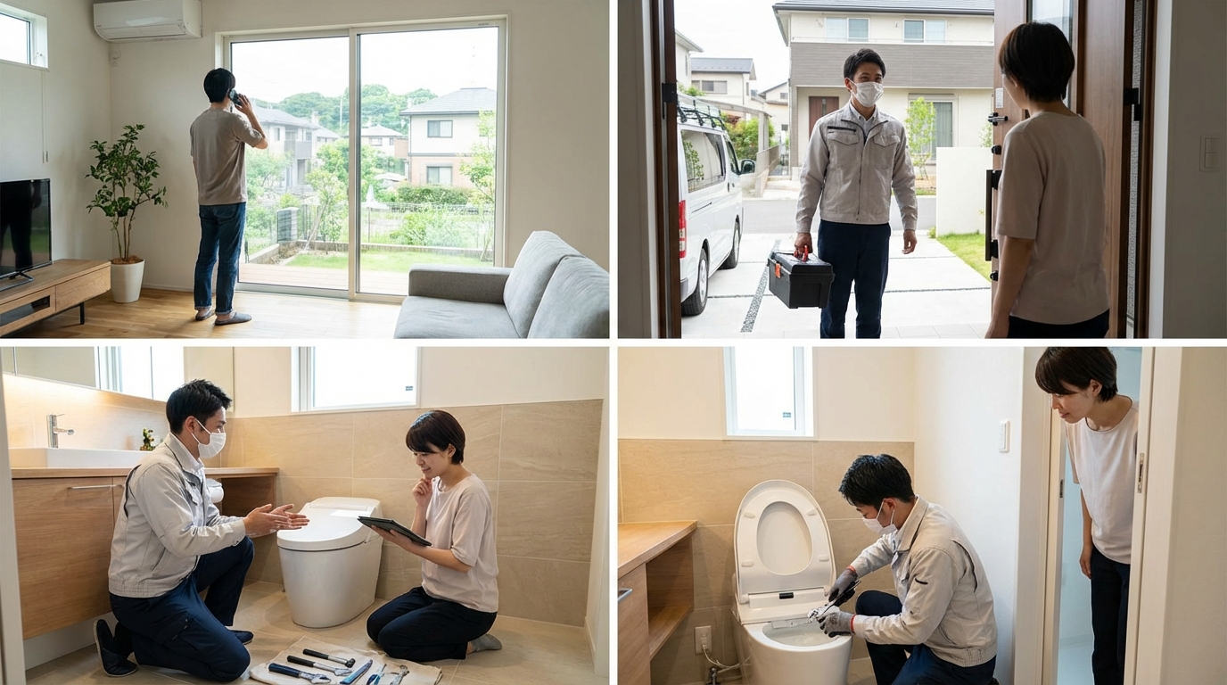 ご依頼から修理完了までの流れに関する画像