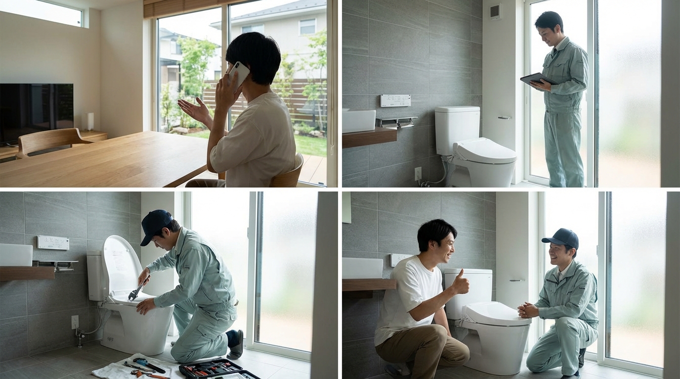 ご依頼から修理完了までの流れに関する画像