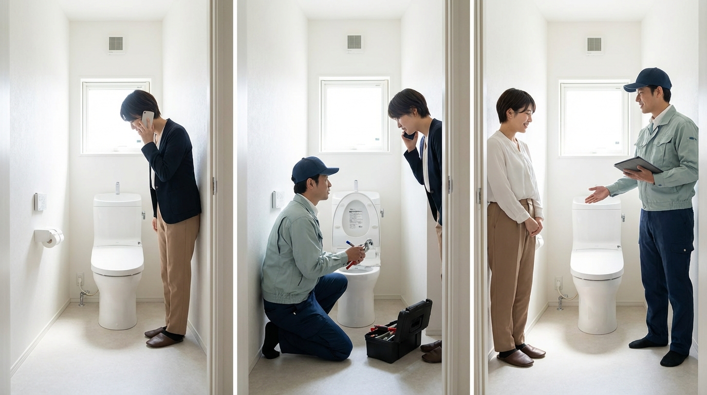 ご依頼から修理完了までの流れに関する画像