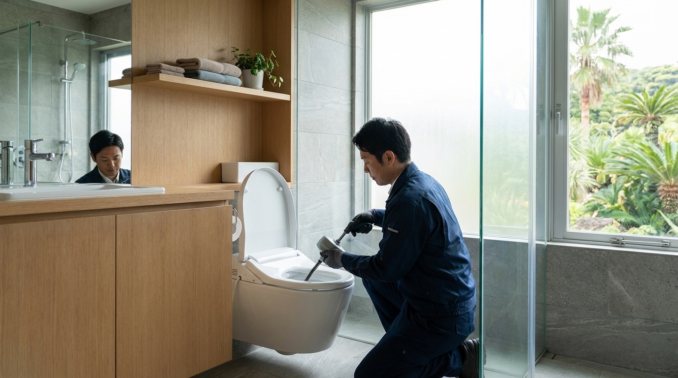 国頭村でのトイレつまり修理修理料金に関する画像