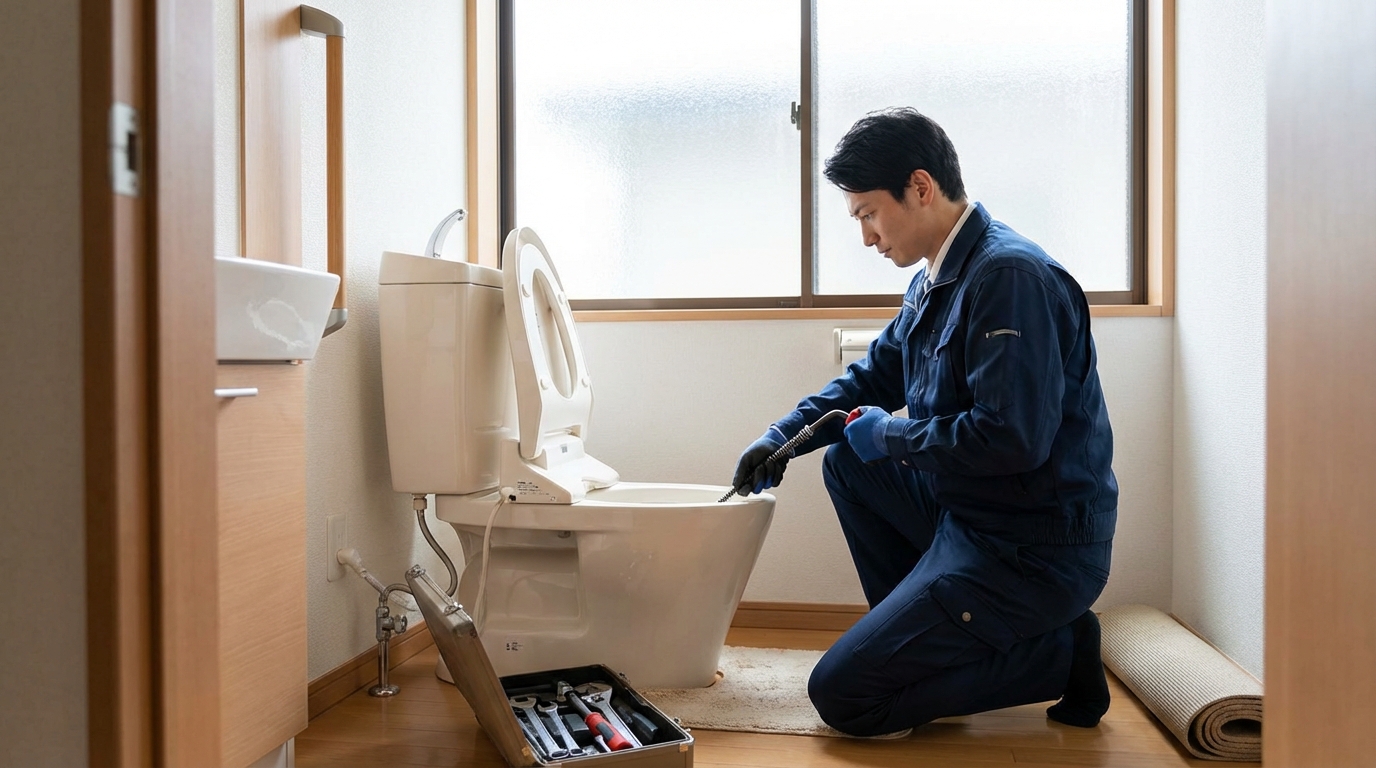 糸満市でのトイレつまり修理修理料金に関する画像