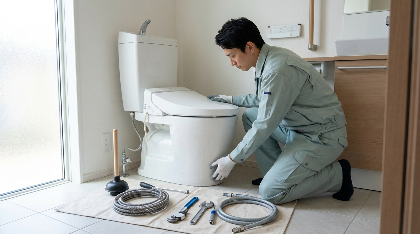 那覇市でのトイレつまり修理修理料金に関する画像