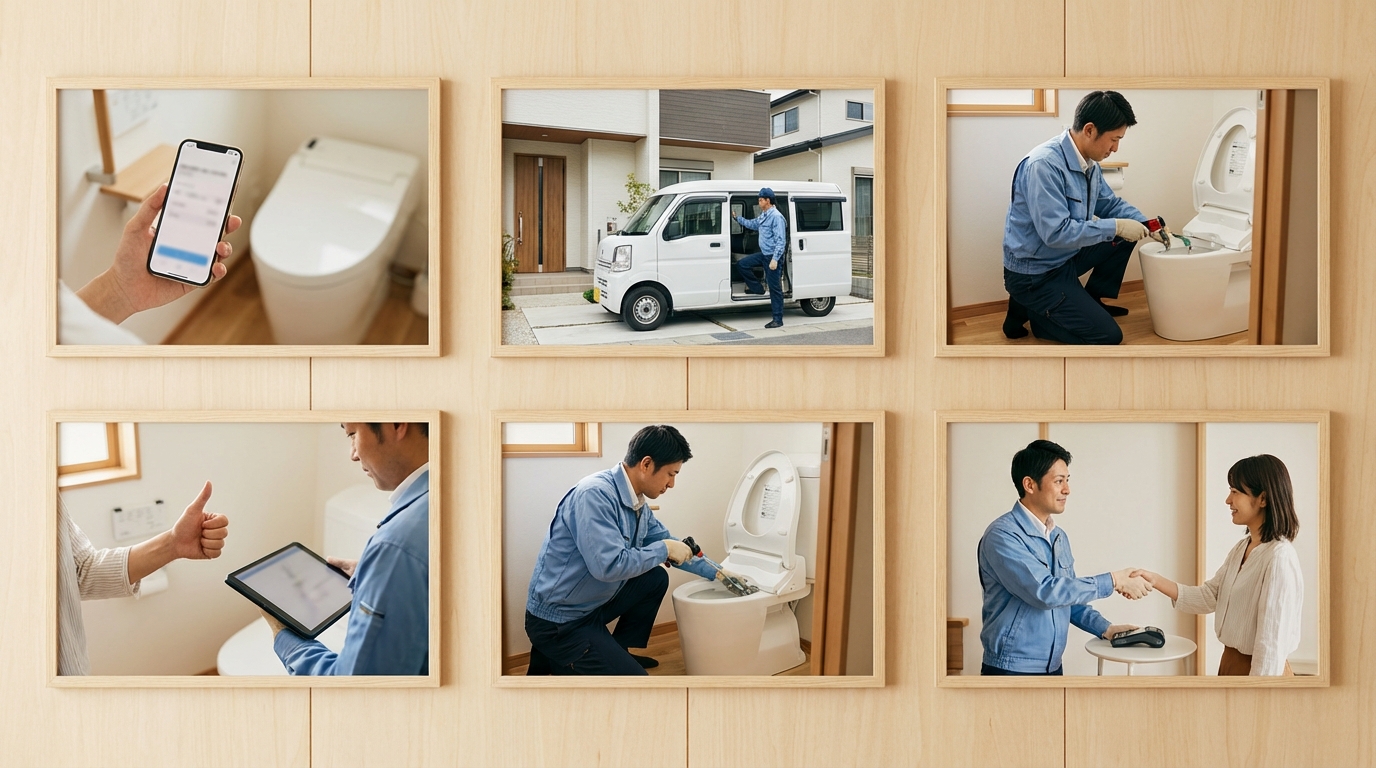 ご依頼から修理完了までの流れに関する画像