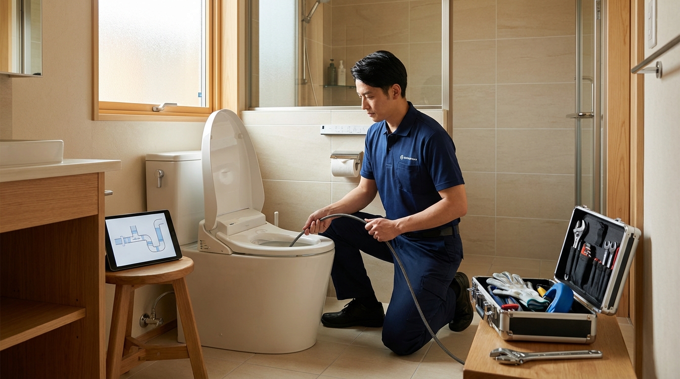 取手市でのトイレつまり修理修理料金に関する画像