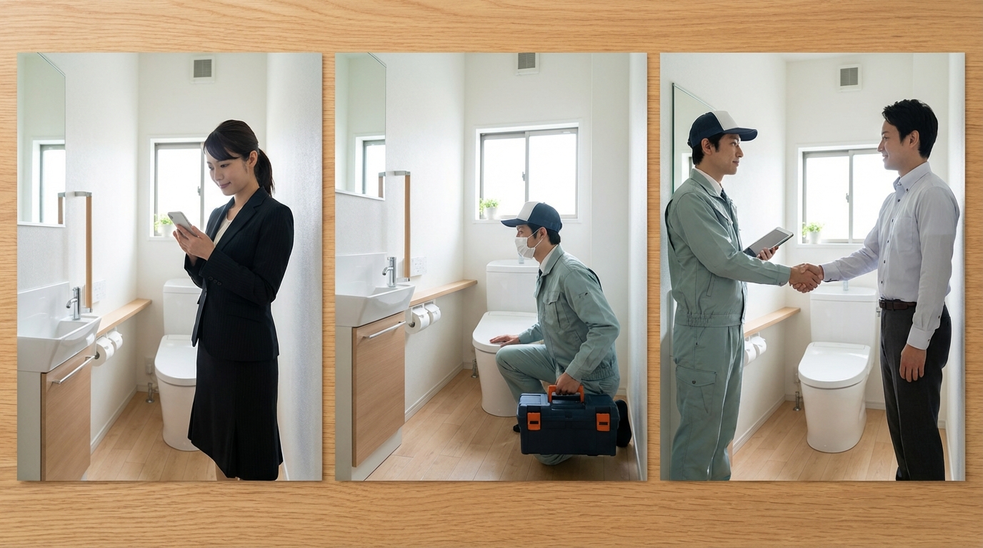 ご依頼から修理完了までの流れに関する画像