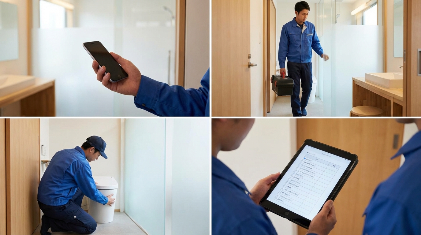 ご依頼から修理完了までの流れに関する画像