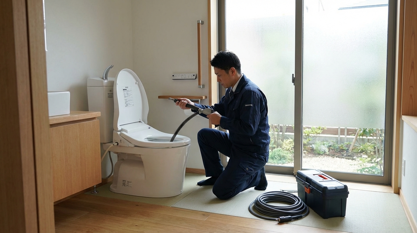 常陸大宮市でのトイレつまり修理修理料金に関する画像