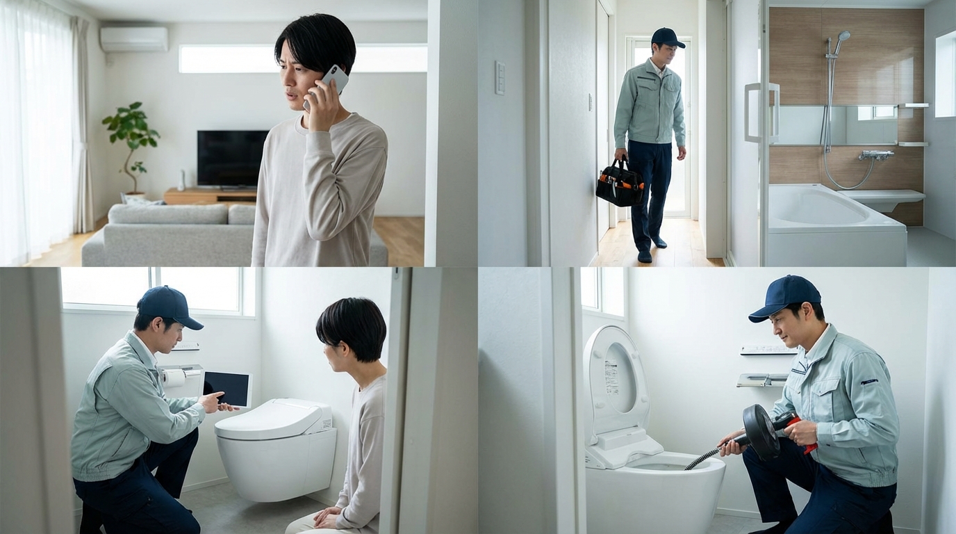 ご依頼から修理完了までの流れに関する画像