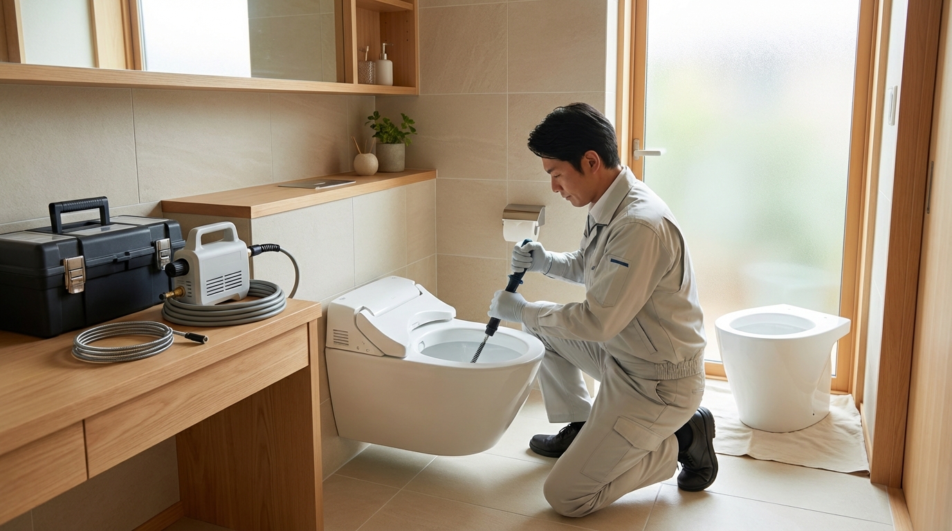 東茨城郡 大洗町でのトイレつまり修理修理料金に関する画像