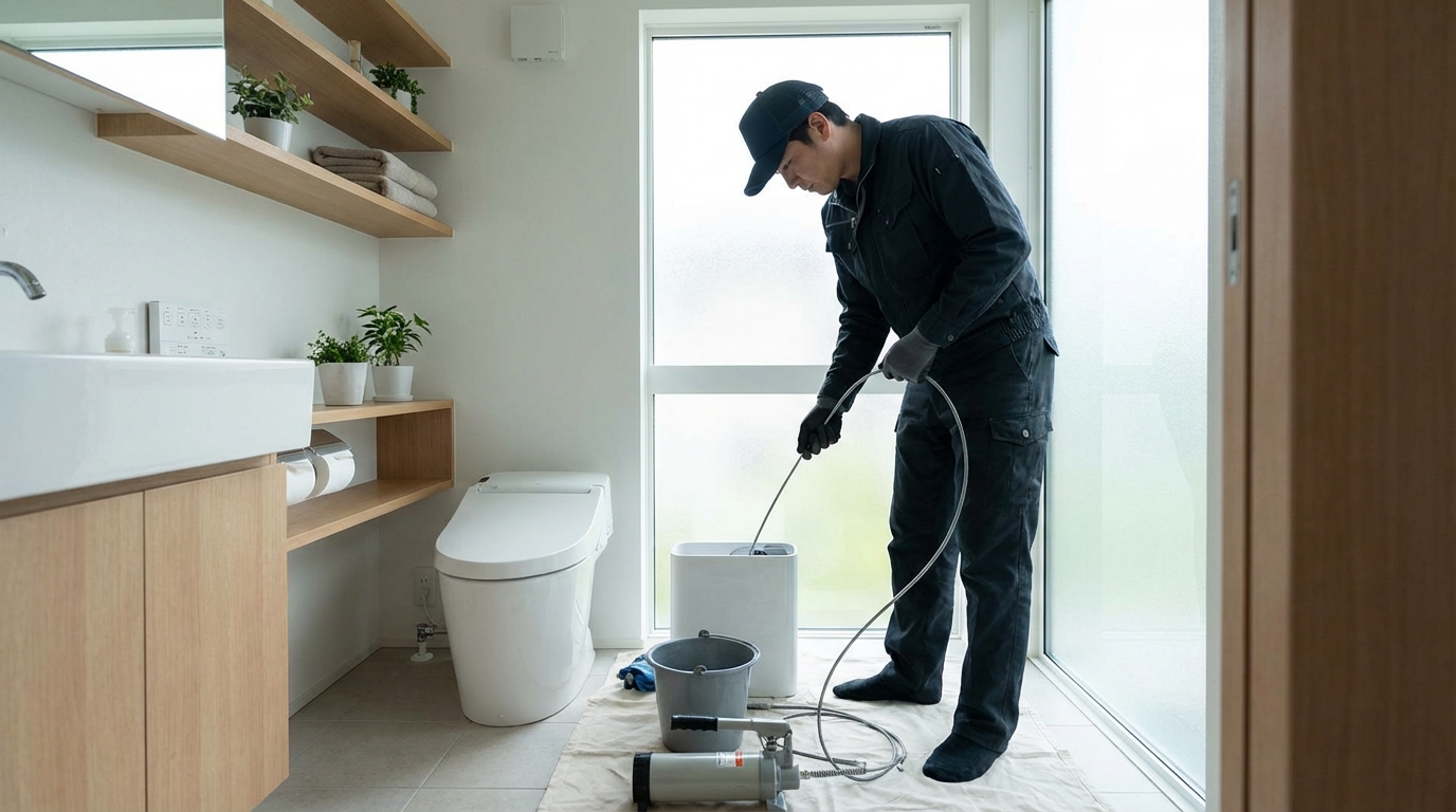 境町でのトイレつまり修理修理料金に関する画像