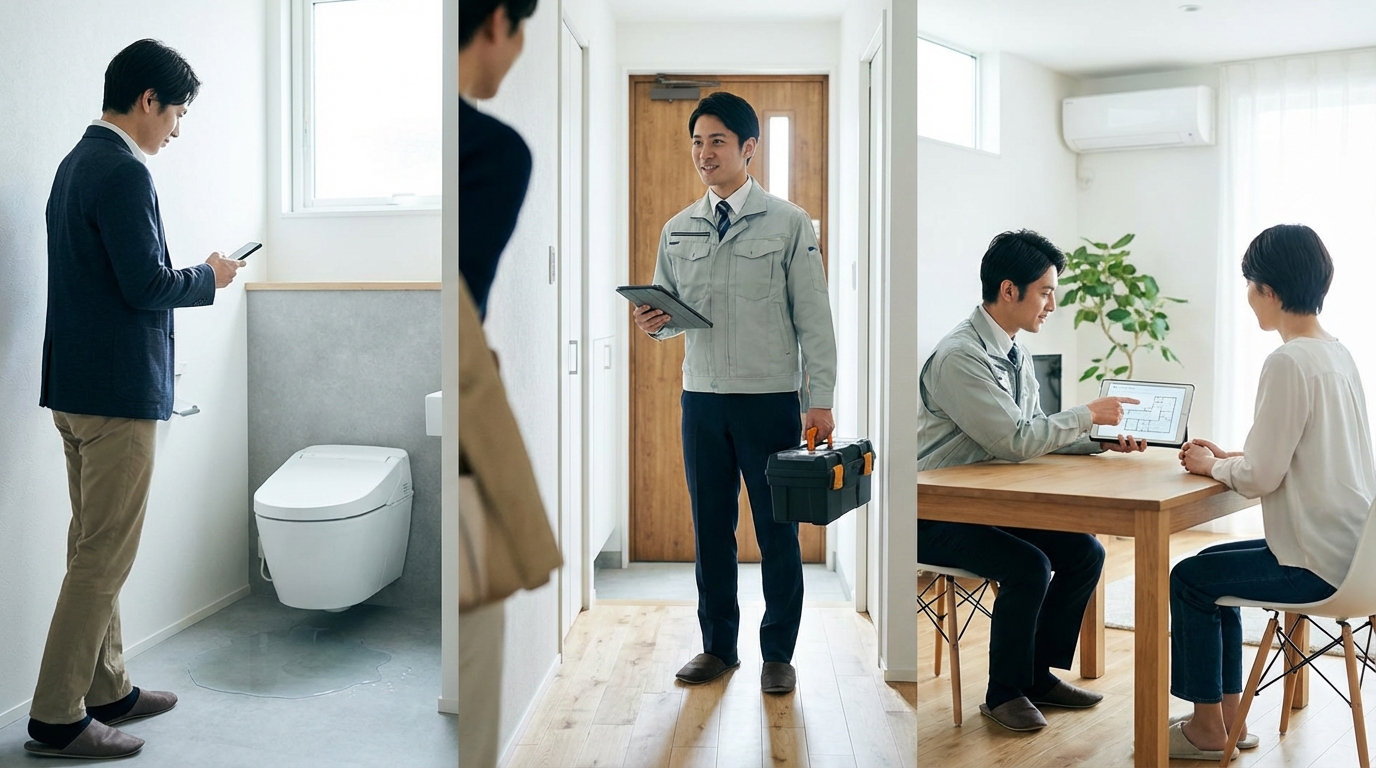 ご依頼から修理完了までの流れに関する画像