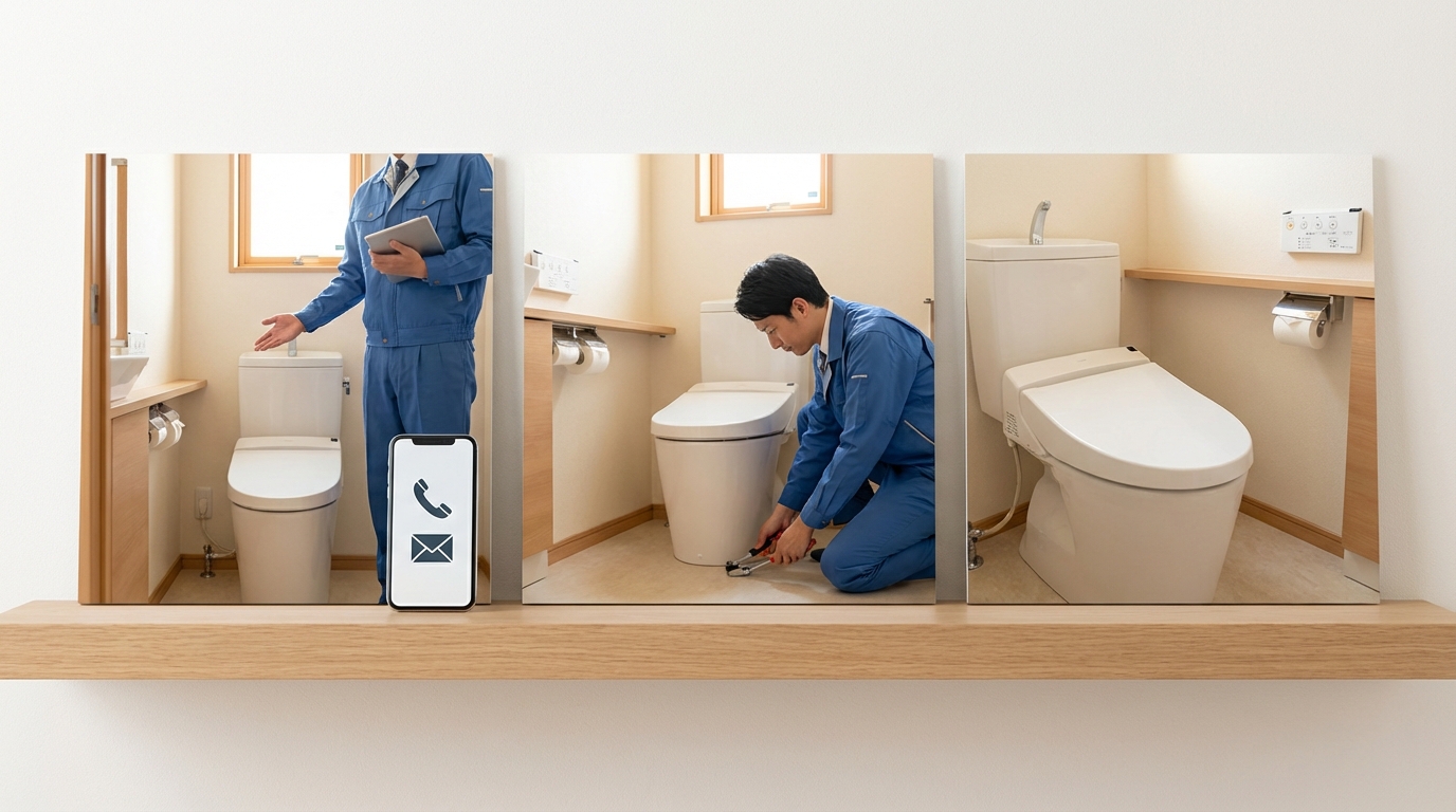 ご依頼から修理完了までの流れに関する画像