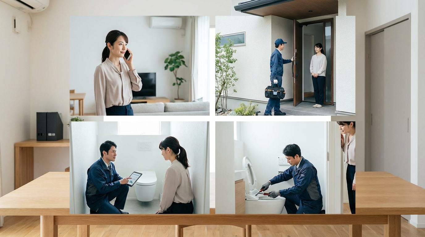 ご依頼から修理完了までの流れに関する画像