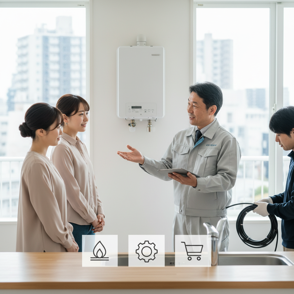 給湯器を交換する時どこに頼めばいいですか？に関する画像