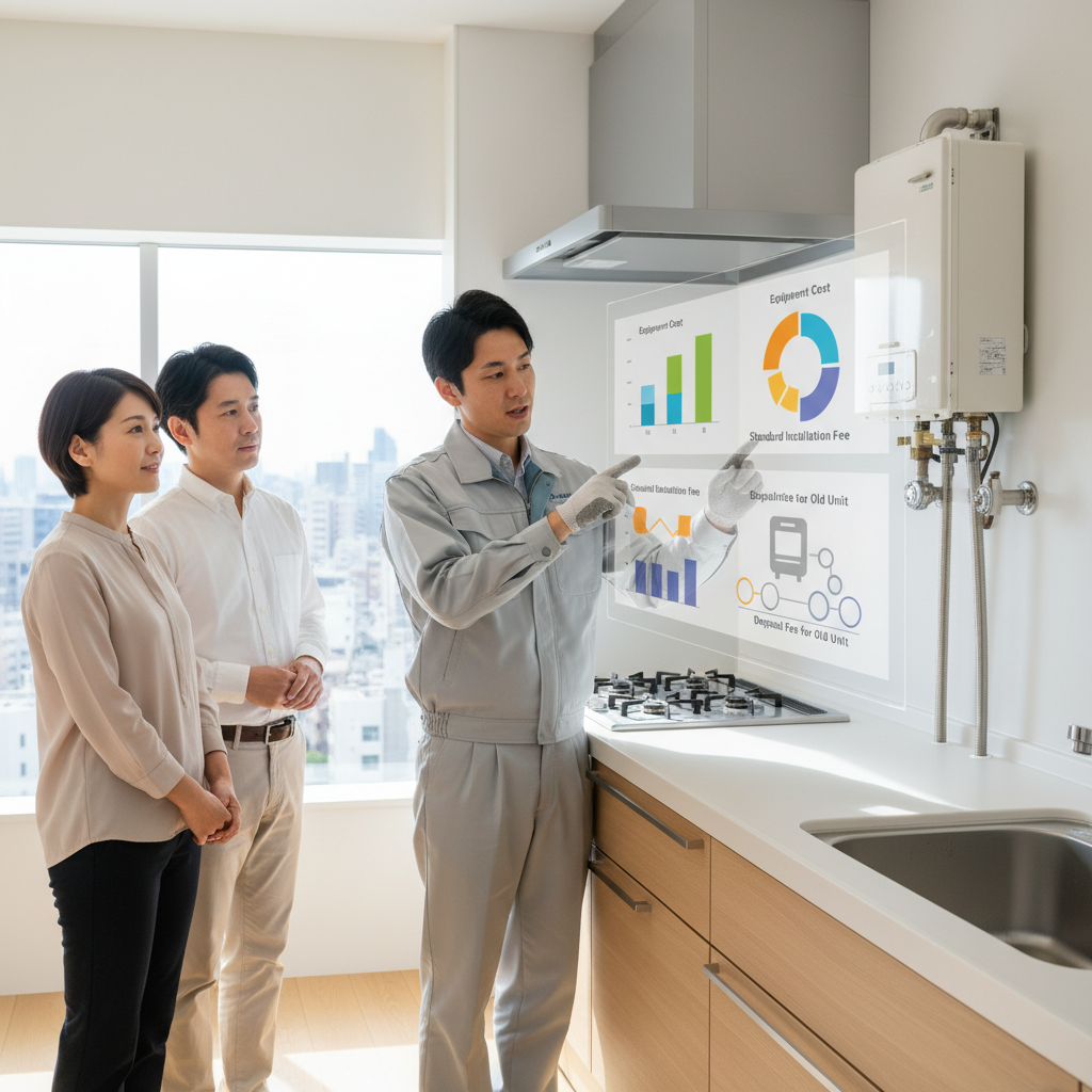 交換費用の内訳と相場の目安に関する画像