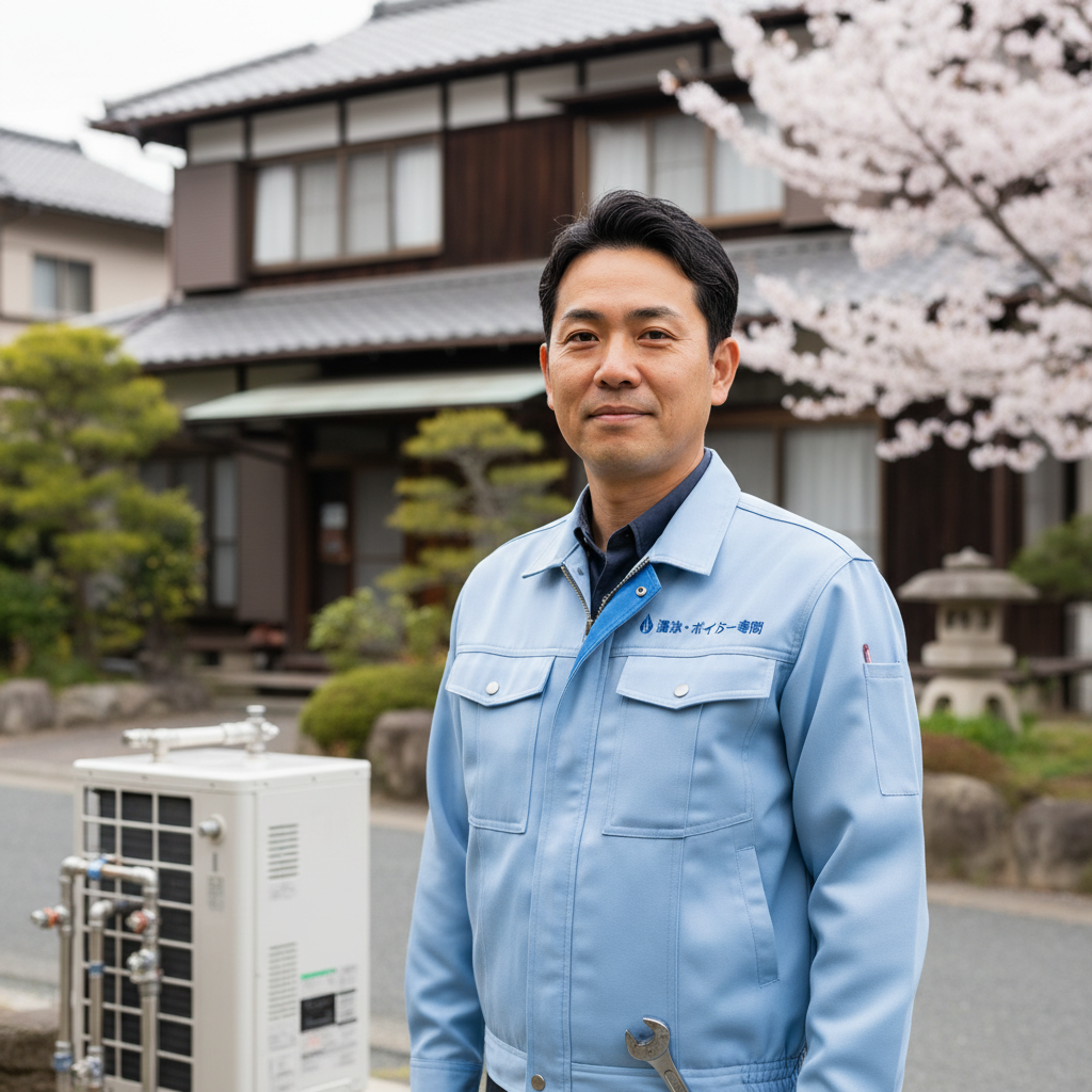 中野の給湯器・ボイラー専門の職人