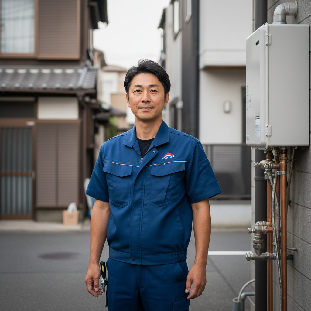 杉並の給湯器・ボイラー専門の職人
