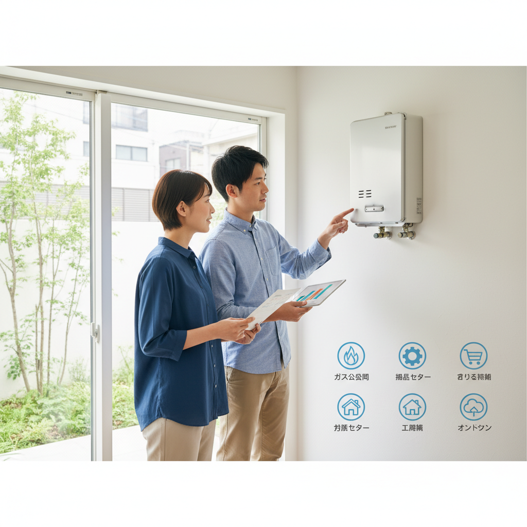 給湯器を交換する時どこに頼めばいいですか？に関する画像