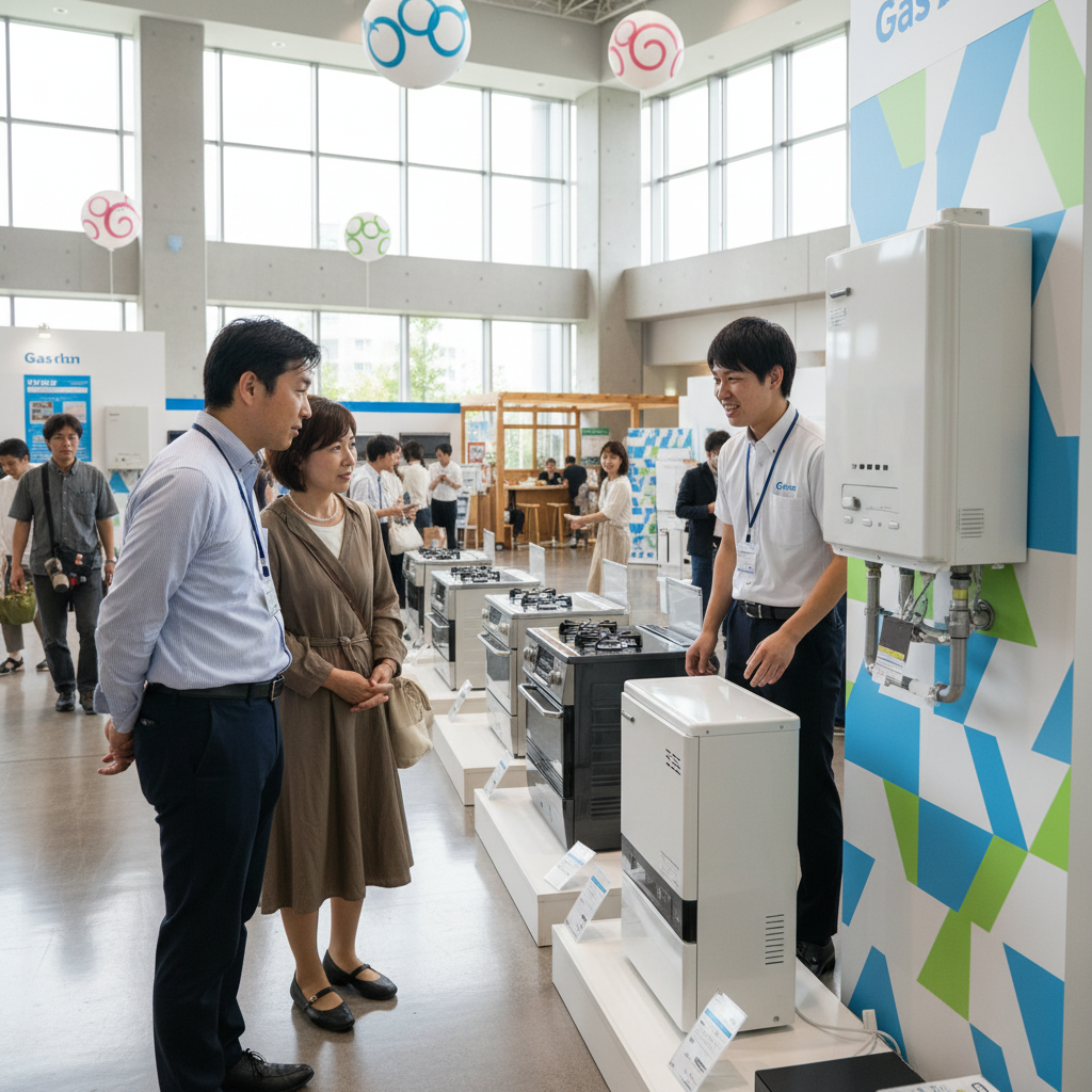 京和ガス（流山）の給湯器交換サービスとガス展に関する画像