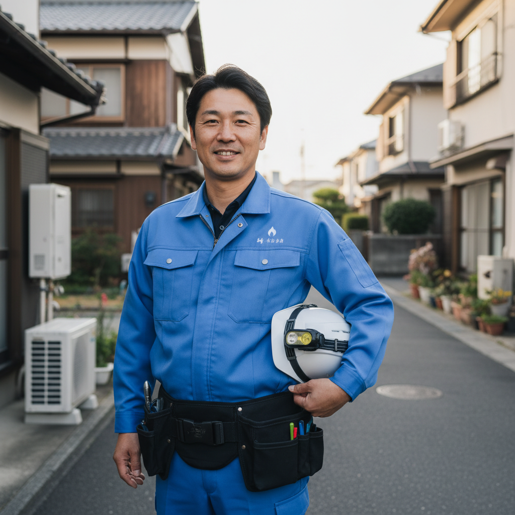 武蔵野の給湯器・ボイラー専門の職人