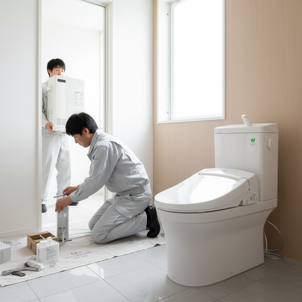 給湯器だけじゃない？大問屋のトイレ交換サービスに関する画像