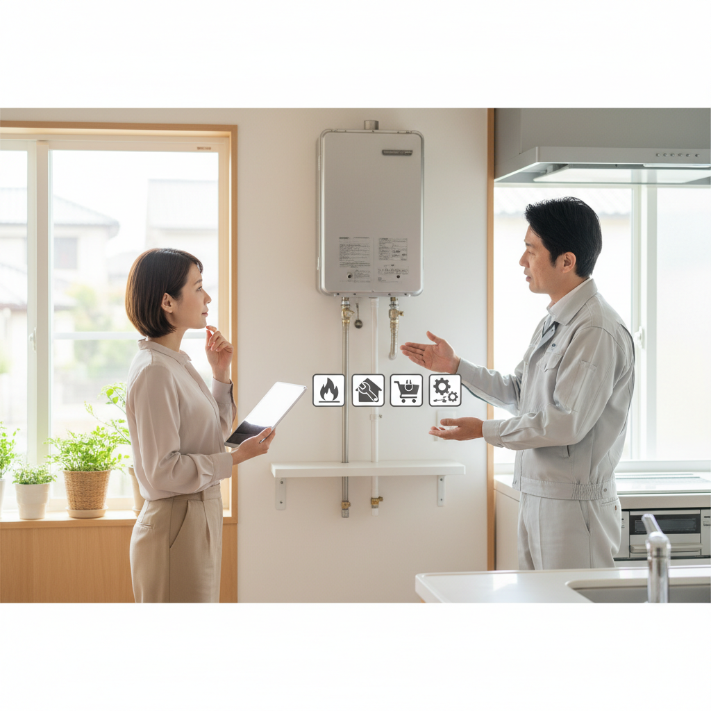 給湯器を交換する時どこに頼めばいいですか？に関する画像