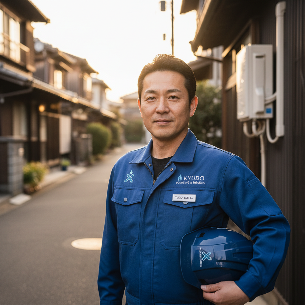 国分寺の給湯器・ボイラー専門の職人