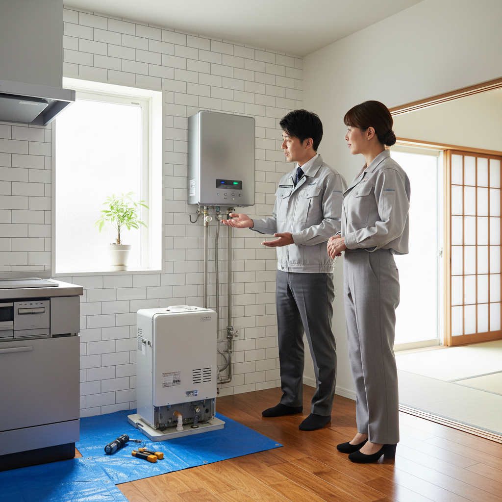 給湯器を交換する時どこに頼めばいいですか？に関する画像