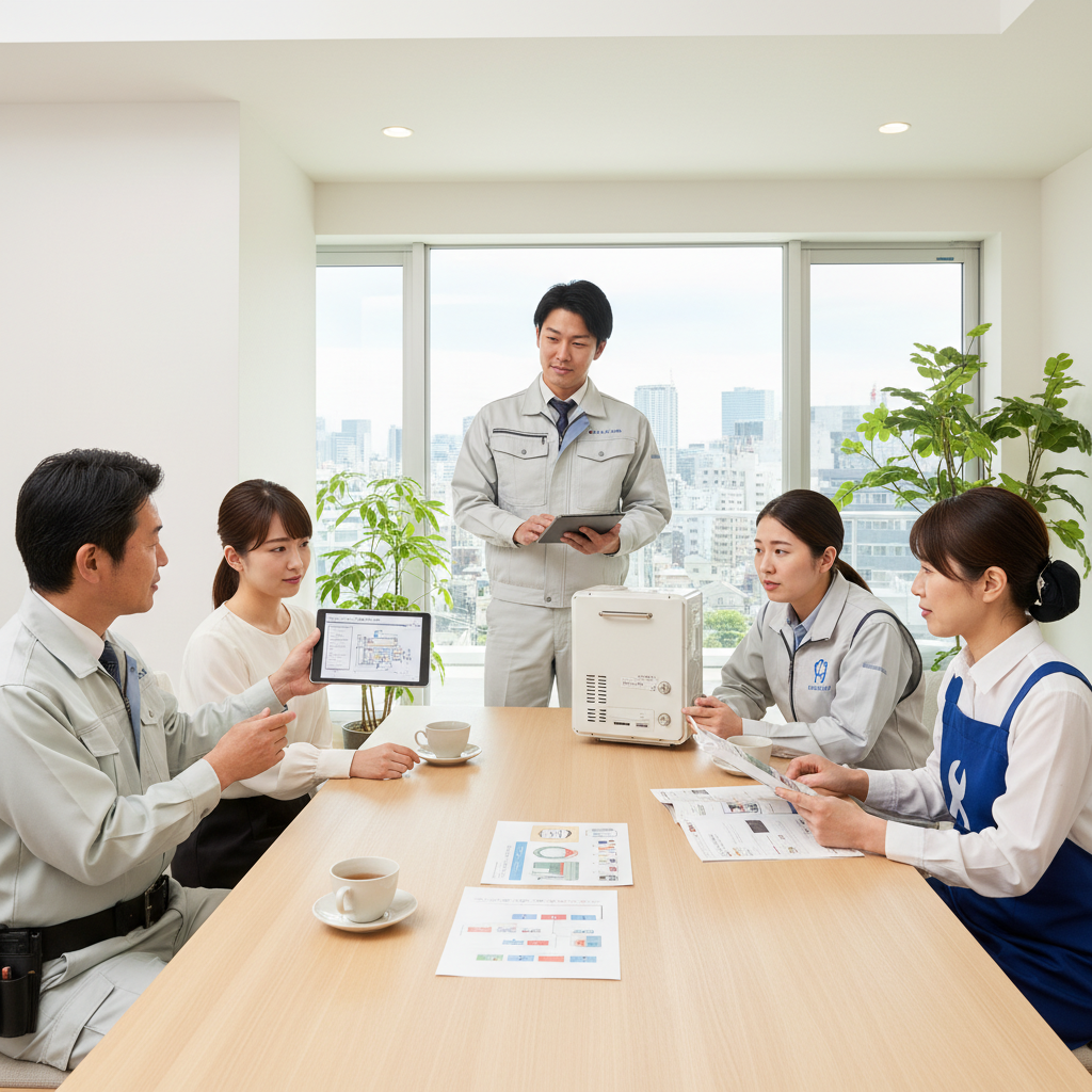 業者選びのポイント（ガス会社、ホームセンター、専門業者）に関する画像