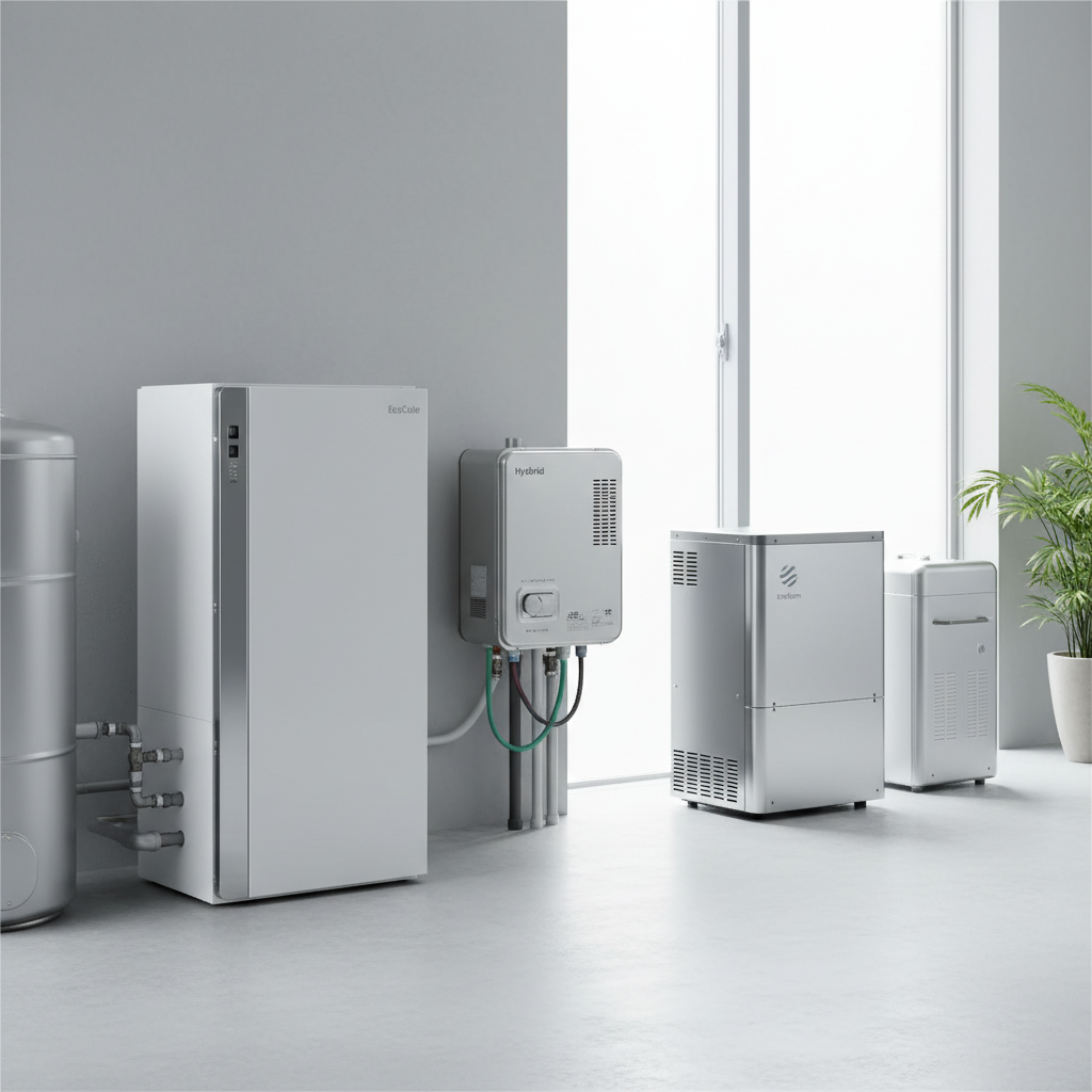 対象となる給湯器の種類に関する画像