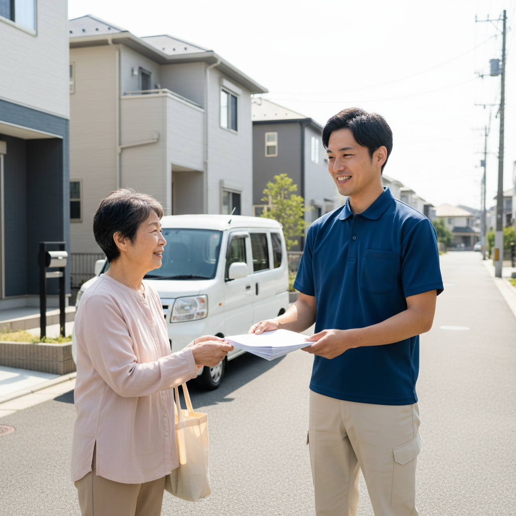 有 加瀬商会など地元業者の特徴とチラシ情報の活用に関する画像