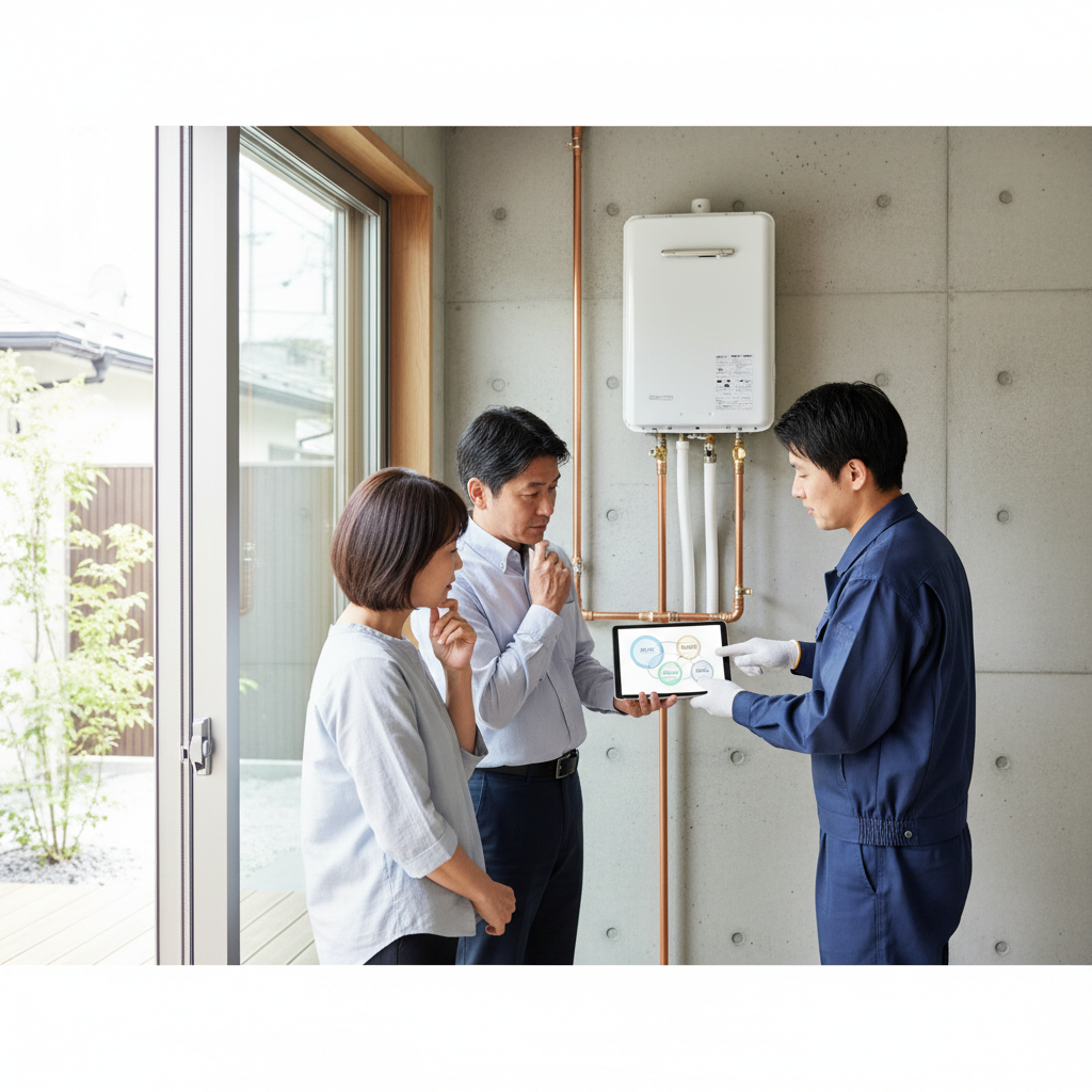 給湯器の交換費用は平均していくらですか？に関する画像