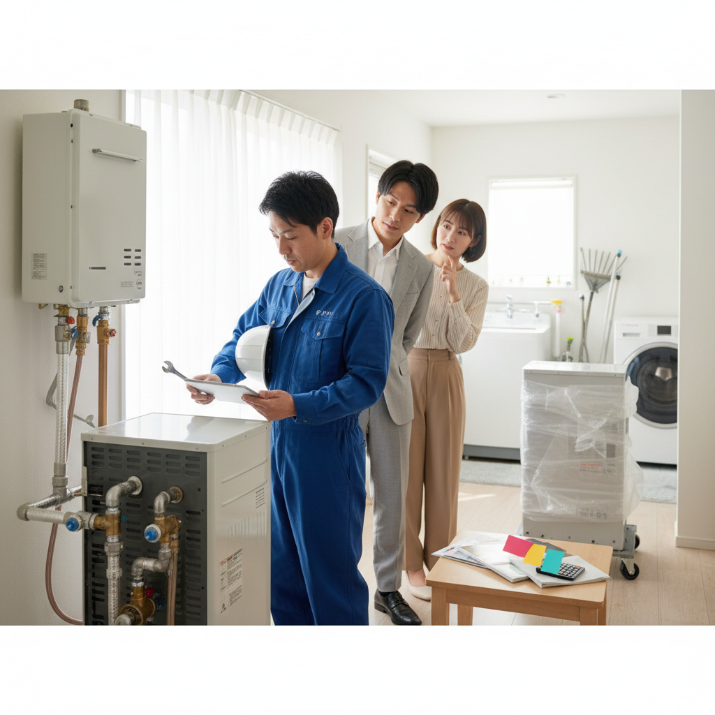 給湯器交換の平均費用はいくらですか？に関する画像