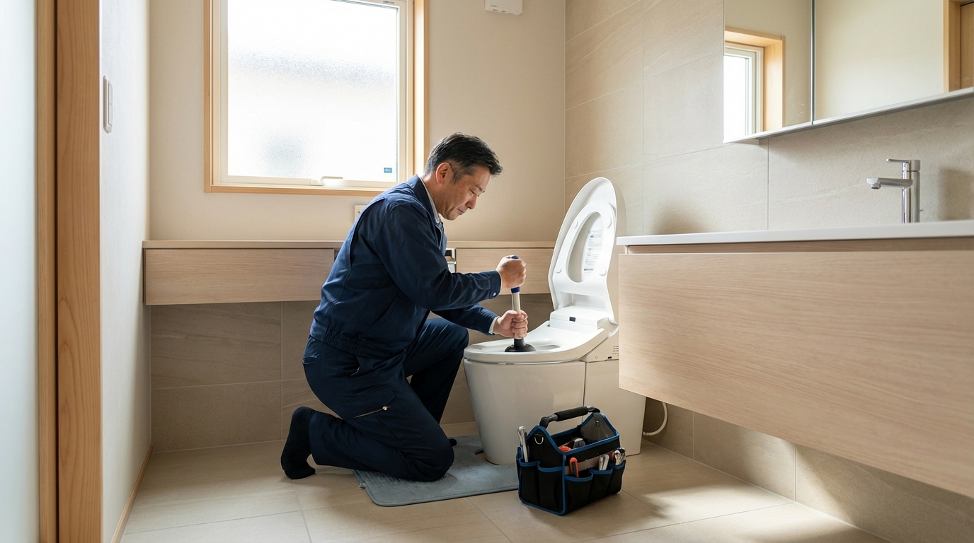 太田市でのトイレつまり修理料金に関する画像