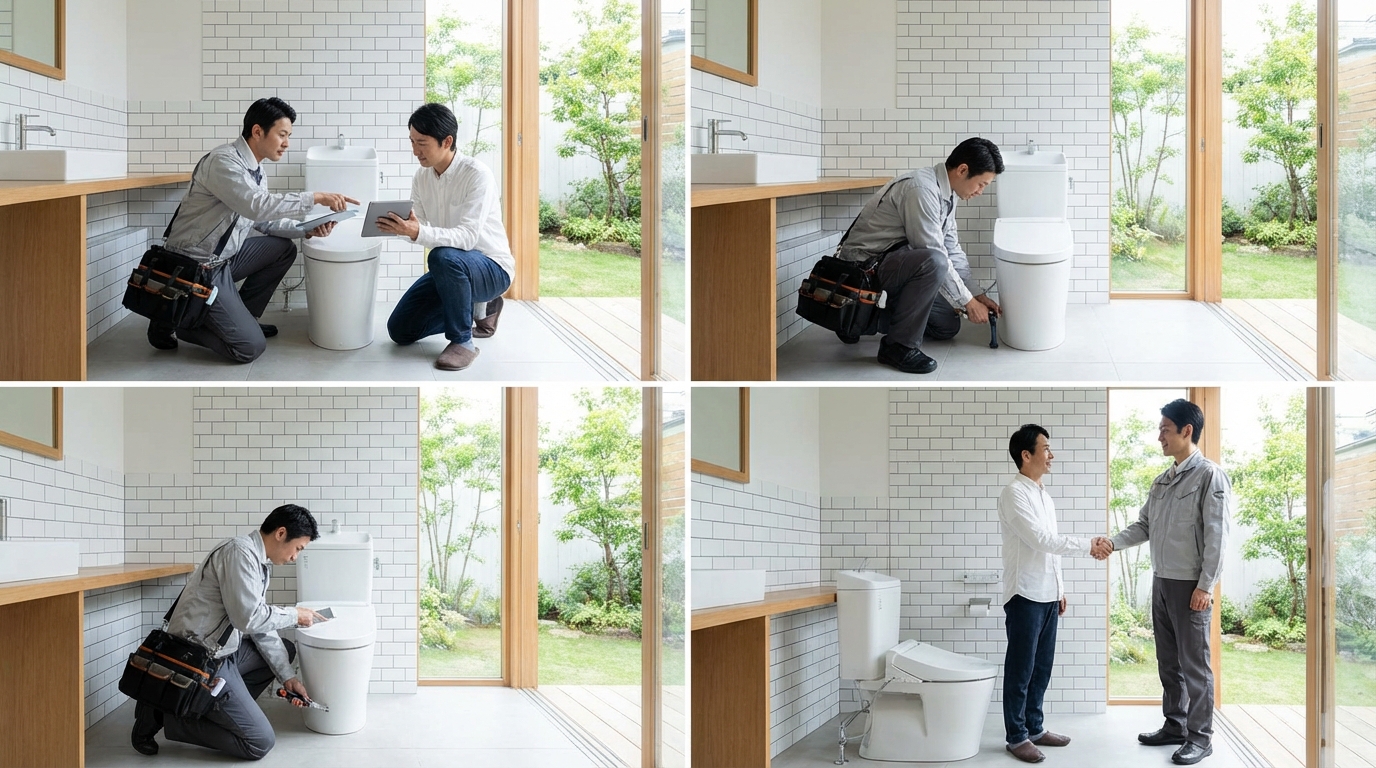 ご依頼から修理完了までの流れに関する画像