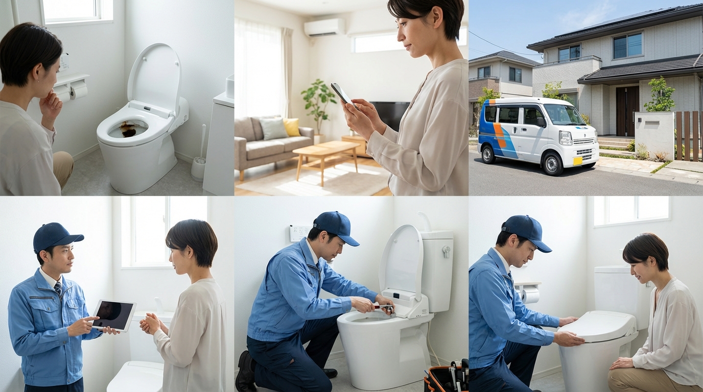 ご依頼から修理完了までの流れに関する画像