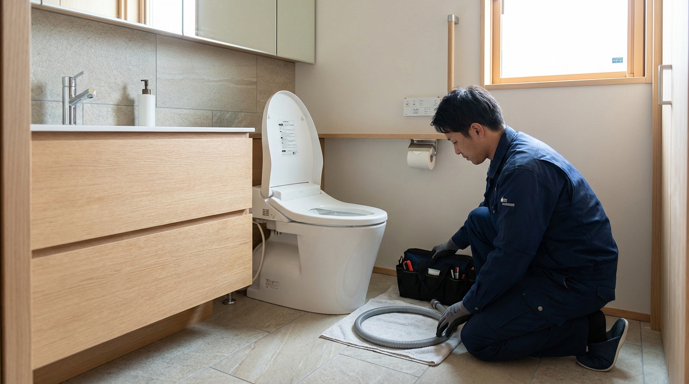 呉市でのトイレつまり修理料金に関する画像